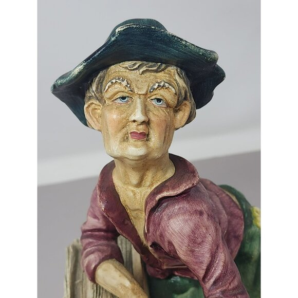 Vintage Artisan Figurine Of Worker With Bench & Tools Signed Antonio Costa - Picture 11 of 16